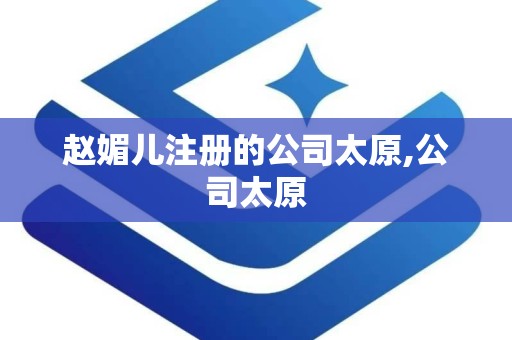 赵媚儿注册的公司太原,公司太原