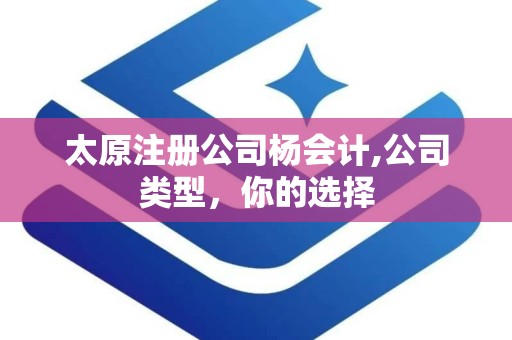 太原注册公司杨会计,公司类型，你的选择