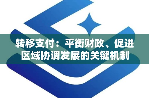 转移支付：平衡财政、促进区域协调发展的关键机制