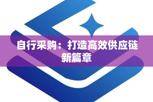 自行采购：打造高效供应链新篇章