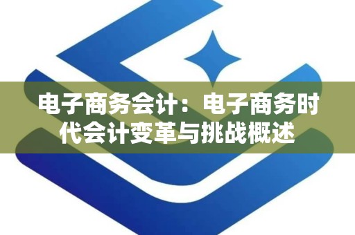 电子商务会计：电子商务时代会计变革与挑战概述