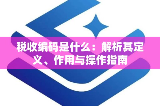 税收编码是什么：解析其定义、作用与操作指南