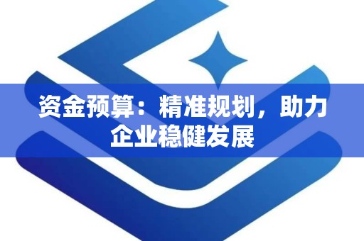 资金预算：精准规划，助力企业稳健发展