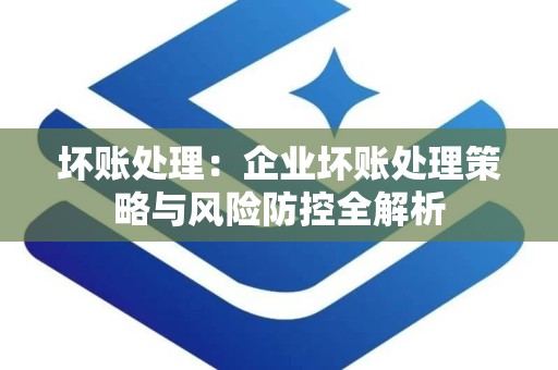 坏账处理：企业坏账处理策略与风险防控全解析