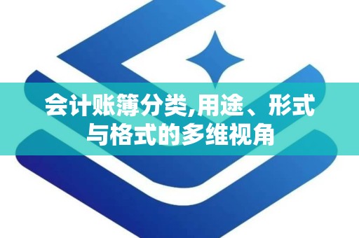 会计账簿分类,用途、形式与格式的多维视角
