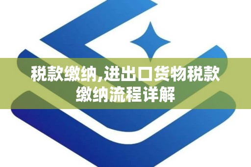税款缴纳,进出口货物税款缴纳流程详解