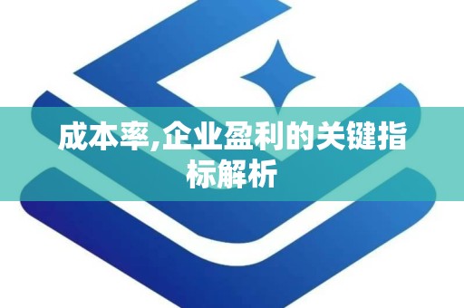 成本率,企业盈利的关键指标解析