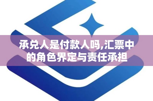 承兑人是付款人吗,汇票中的角色界定与责任承担