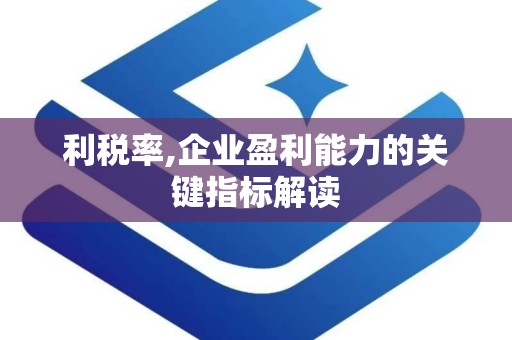 利税率,企业盈利能力的关键指标解读