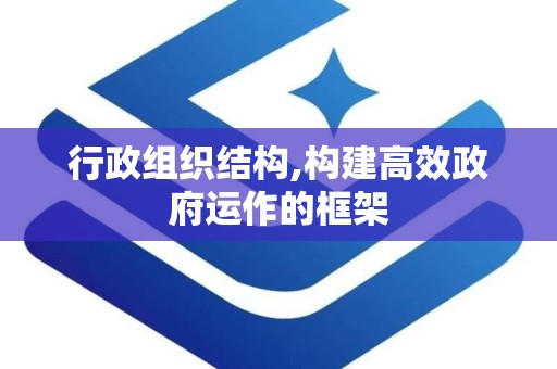 行政组织结构,构建高效政府运作的框架