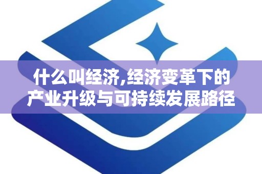 什么叫经济,经济变革下的产业升级与可持续发展路径探析