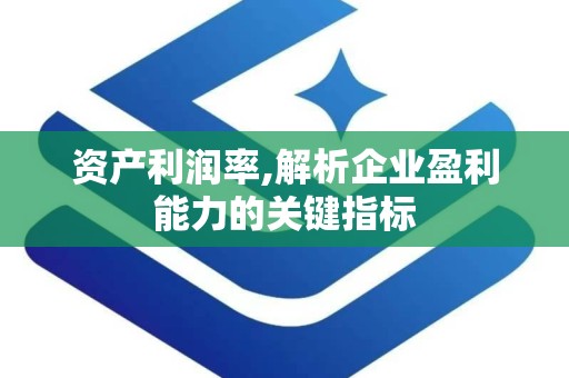 资产利润率,解析企业盈利能力的关键指标