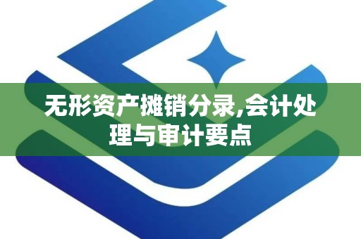 无形资产摊销分录,会计处理与审计要点