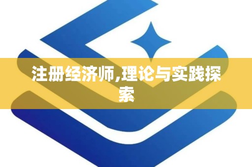 注册经济师,理论与实践探索