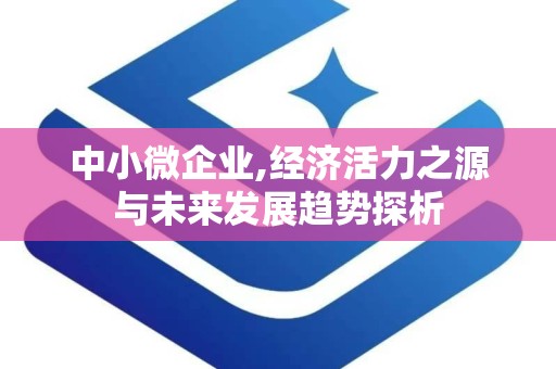 中小微企业,经济活力之源与未来发展趋势探析