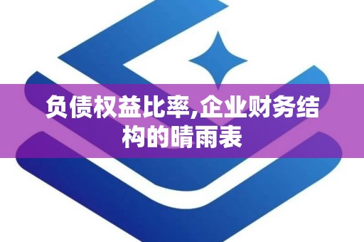 负债权益比率,企业财务结构的晴雨表
