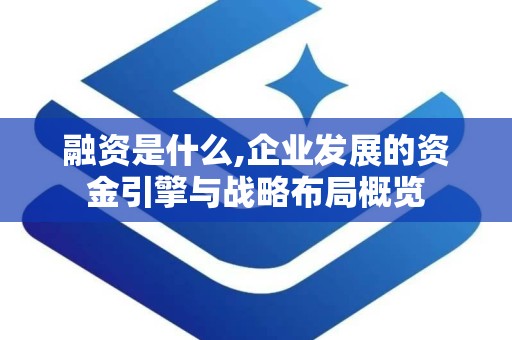 融资是什么,企业发展的资金引擎与战略布局概览